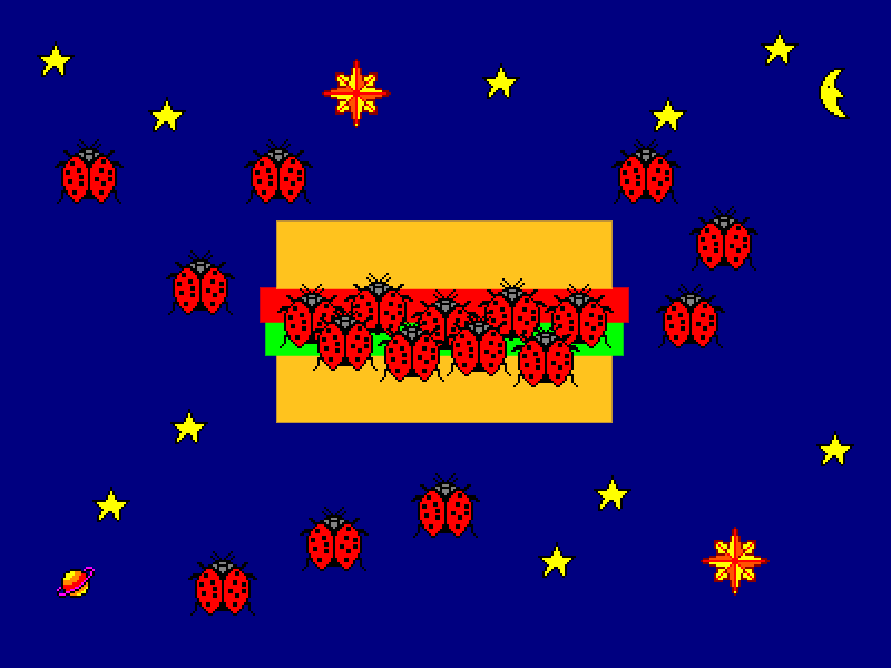 Cosmic Coccinellidae Club Sandwich