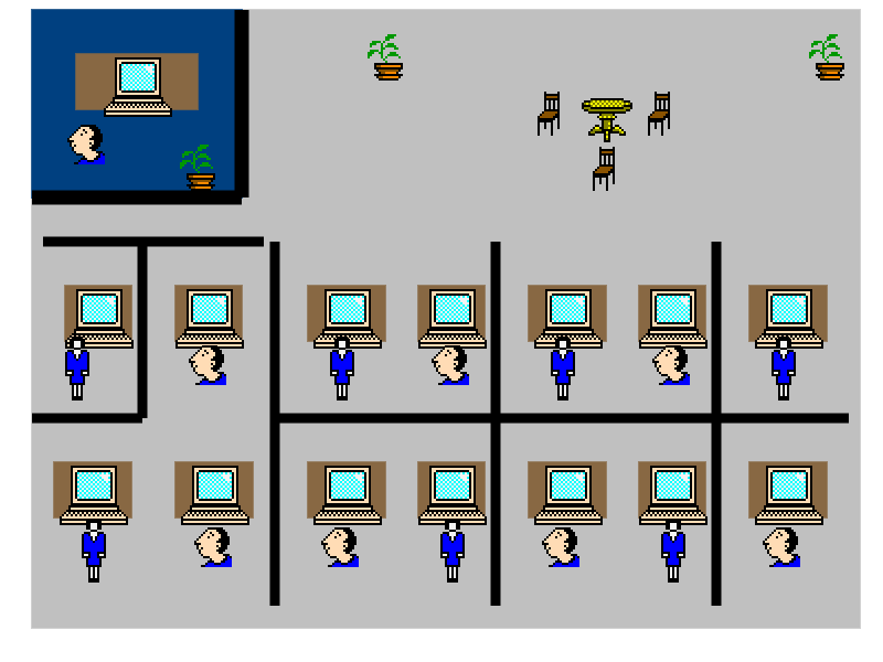 The Digital Watercooler: A Top-Down View of Modern Work